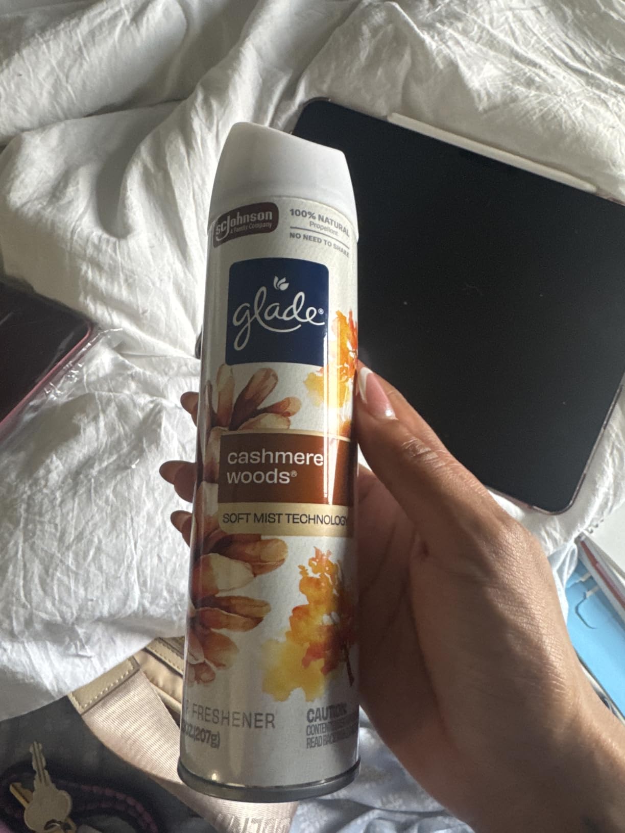 Glade Air Freshener Room Spray, Clean Linen Scent, Odor Fighting to Deliver Long Lasting Freshness, 7.3 Oz, 6 Count customer photo 2
