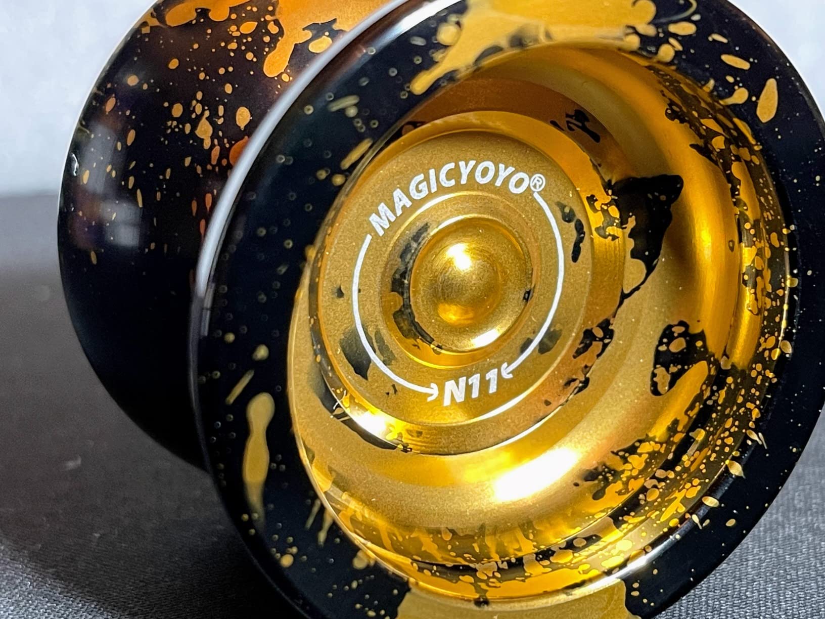 MAGICYOYO N11 Metal Professional Yoyo for Adults, Responsive Yoyo for Kids | Dual Purpose Yo-Yo for Beginners to Advanced, Trick Yoyo with Glove, Yo yo Strings, Bag & Bearing Kit (Black Red Green) customer photo 1