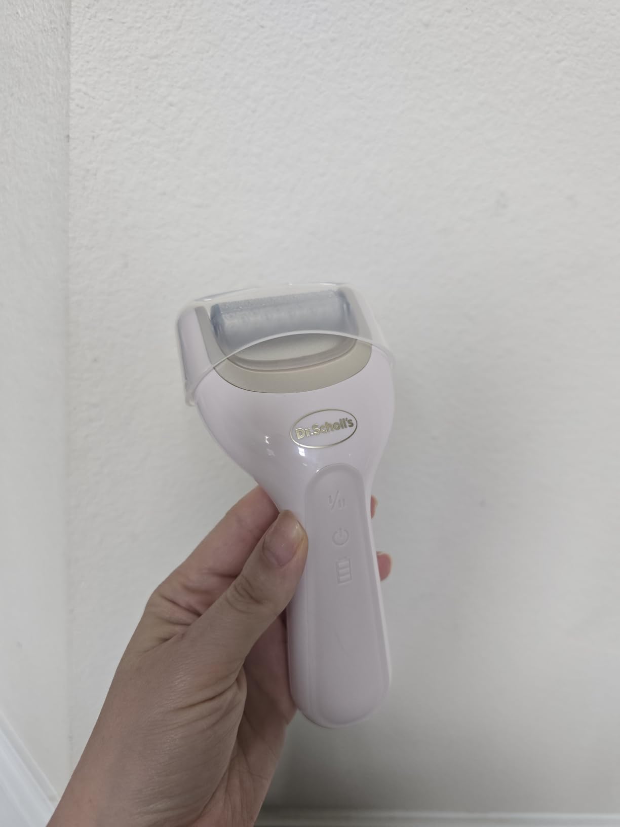 Dr. Scholl's Pedi Perfect Electric Foot Callus Remover, Rechargeable | Smooth feet, foot file callus remover, waterproof, 90-minute run time, dust catcher, x2 roller heads, pedicure tools customer photo 2