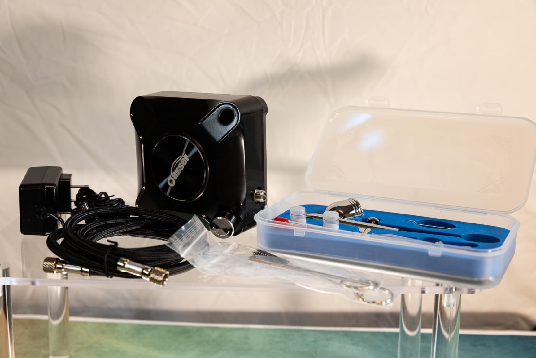 Oasser Airbrush Kit with Compressor, Dual Action 10.5L/min Airbrush Set customer photo 2