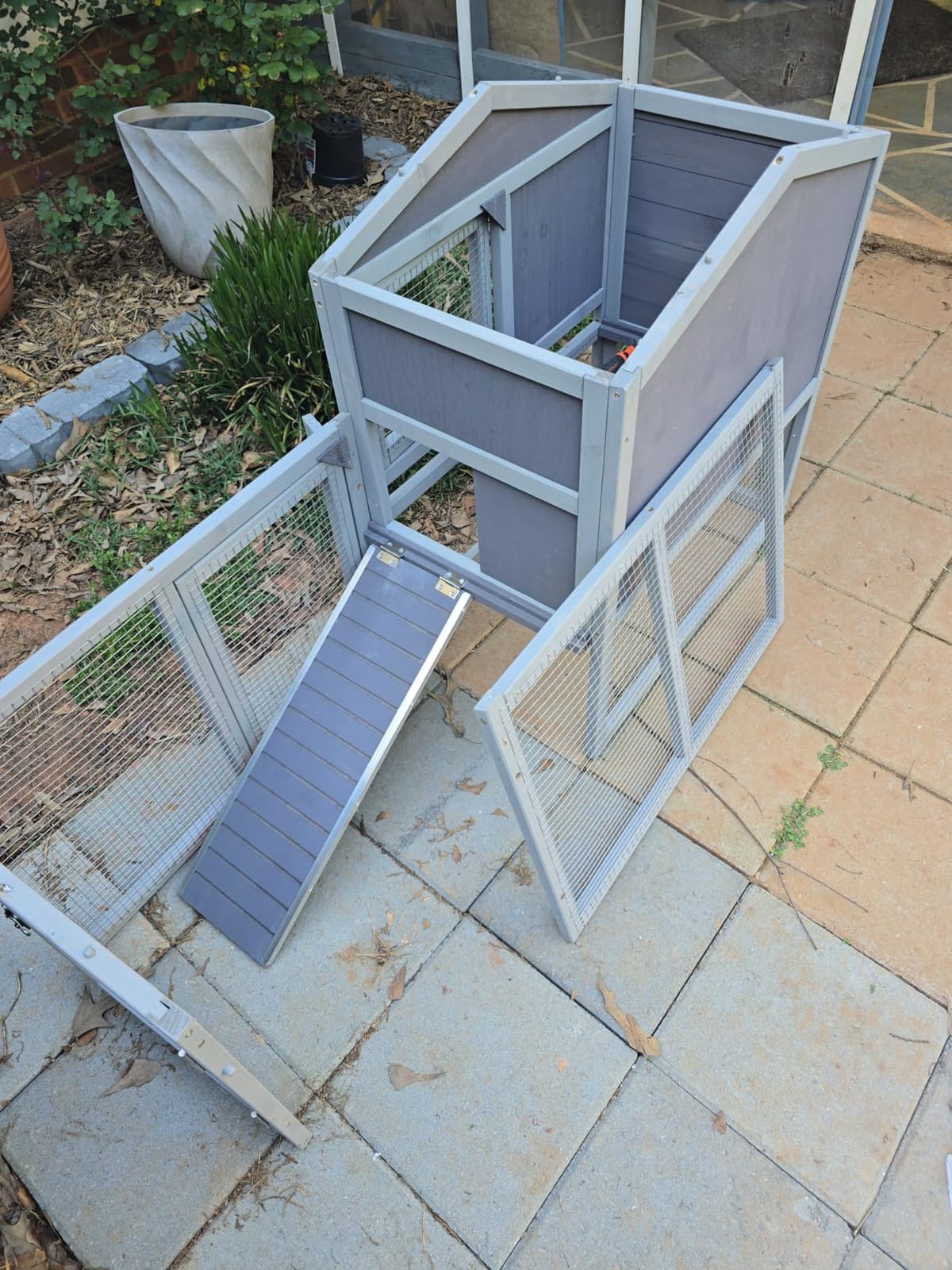 Aivituvin Solar-Powered Automatic Chicken Coop Door with Heating, Weatherproof Auto Opener for Chicken Houses/Duck Runs, Dual Power Modes, Safety Sensor, Easy Installation (Grey) customer photo 2