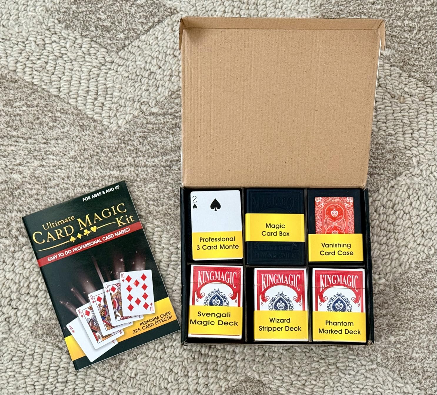 Supreme CardMagic Kit for Kids - 250+ Easy Magic Tricks | Beginner Magic Set with Cards, Coins & Mind Reading customer photo 2