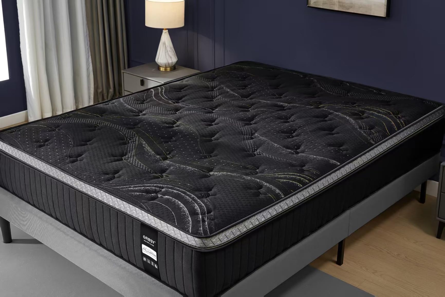 16 Inch King Size Mattress, Upgraded Luxury Hybrid King Mattress In A Box with 7-Zone Support for Cool Night & Pressure Relief, Motion Isolation, Designed in the USA, 365-Night Trial, Medium Firm customer photo 2