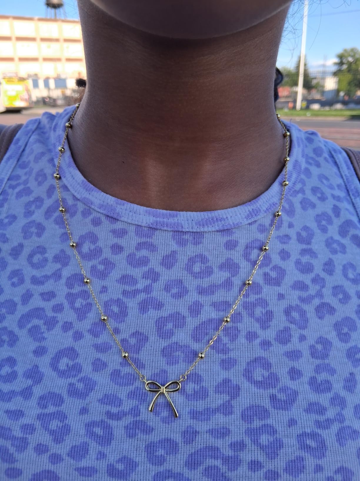 UNGENT THEM You Are Loved - Cute Bow Necklace Birthday Gifts for Girls customer photo 1