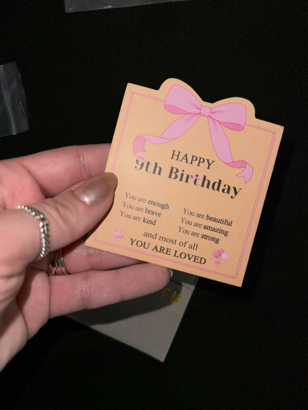 UNGENT THEM You Are Loved - Cute Bow Necklace Birthday Gifts for Girls customer photo 2