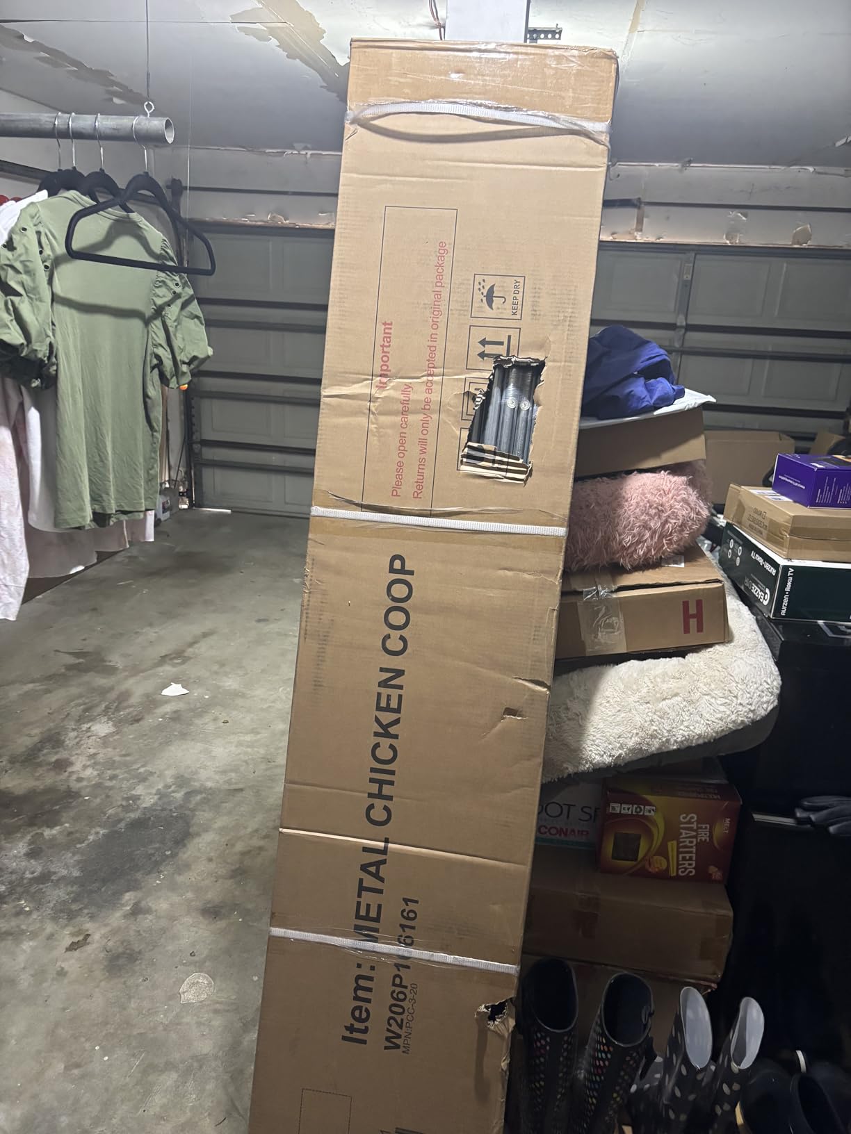 Large Metal Chicken Coop with Runs for Yard with Cover Waterproof Quail Coop Walk in Duck Coop,Chicken Pen with Security Lock for Outdoor Farm Rabbit Run(19.7'L x 9.8'W x 6.4'H) customer photo 1