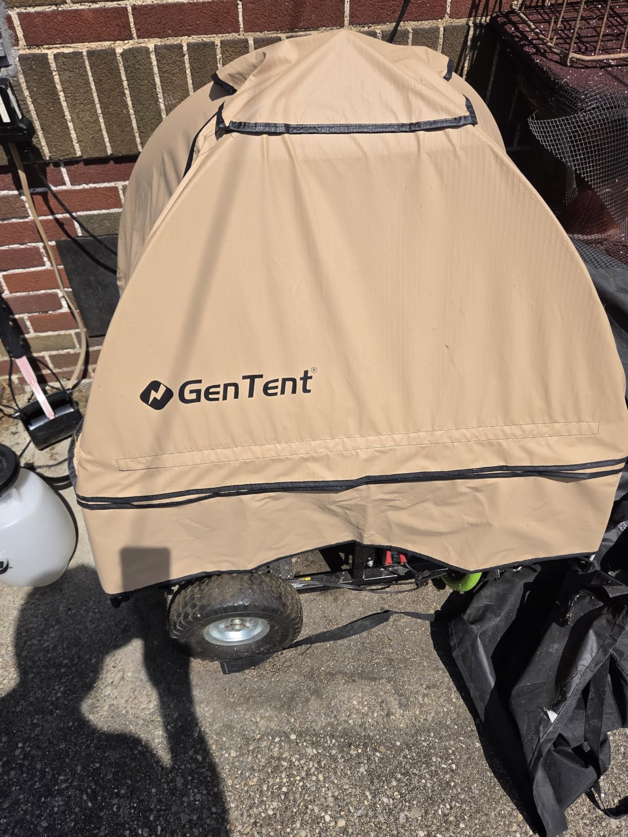GenTent Universal Open Frame Generator Tent, Gray, Original - Standard customer photo 1