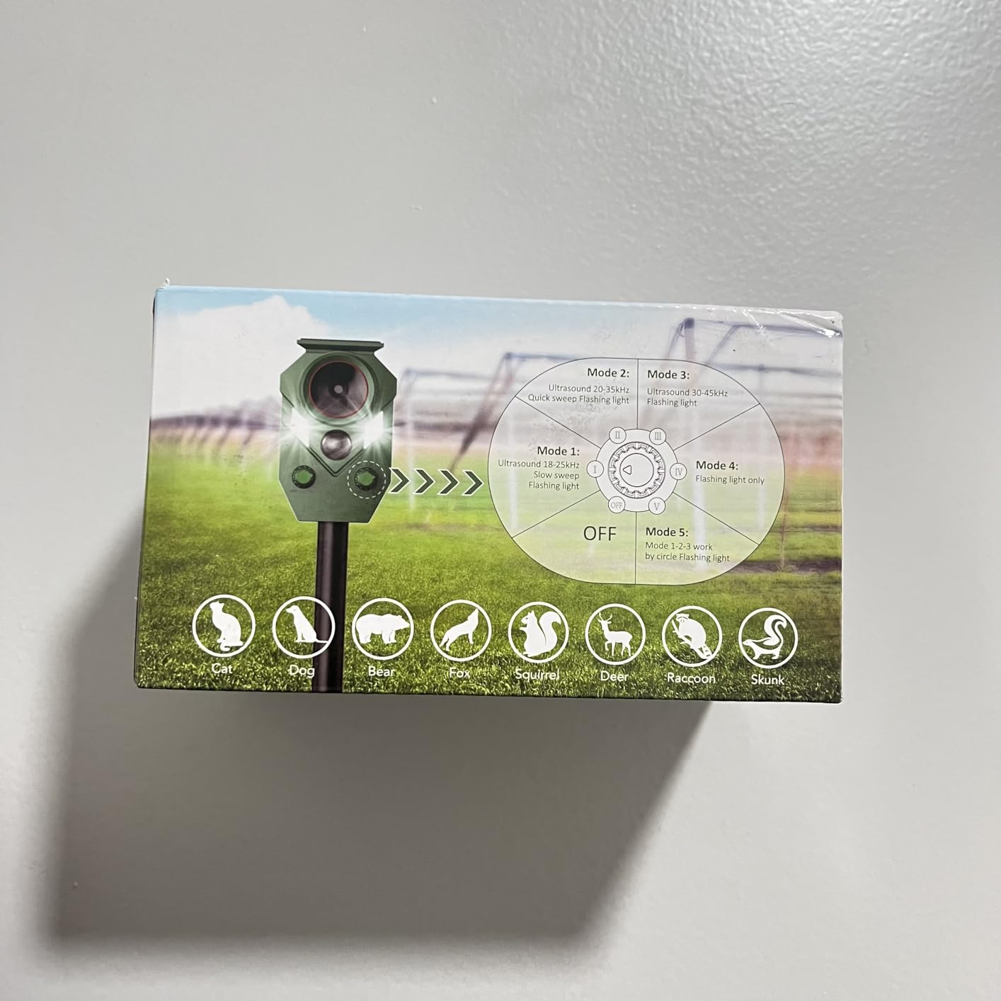 Solar Powered Ultrasonic Animal Repeller with PIR Sensor, 1 Pack customer photo 2