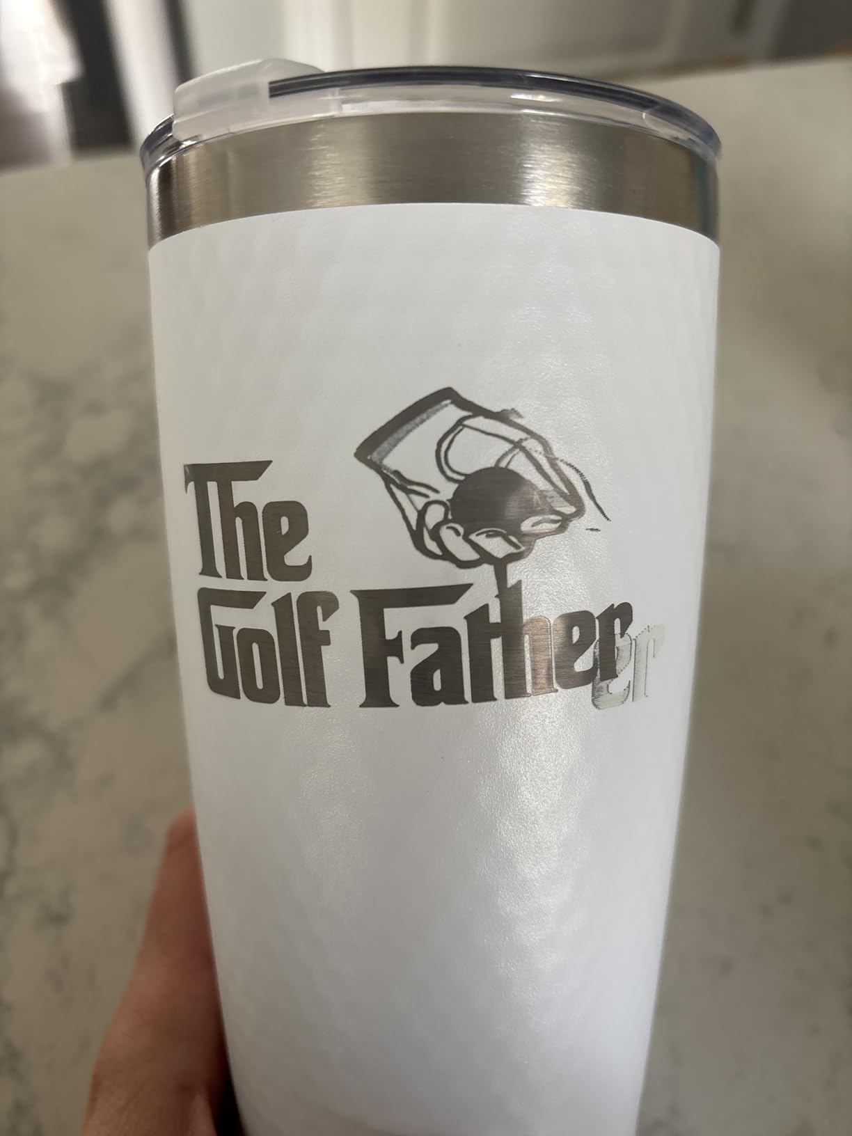 HUNIGIFT Father In Law Gifts - Golf Birthday, Fathers Day, Christmas Gifts for Father In Law - Golf Gifts for Golfers Men from Daughter-in-law, Son-in-law - 20 Oz Stainless Steel Tumbler customer photo 1