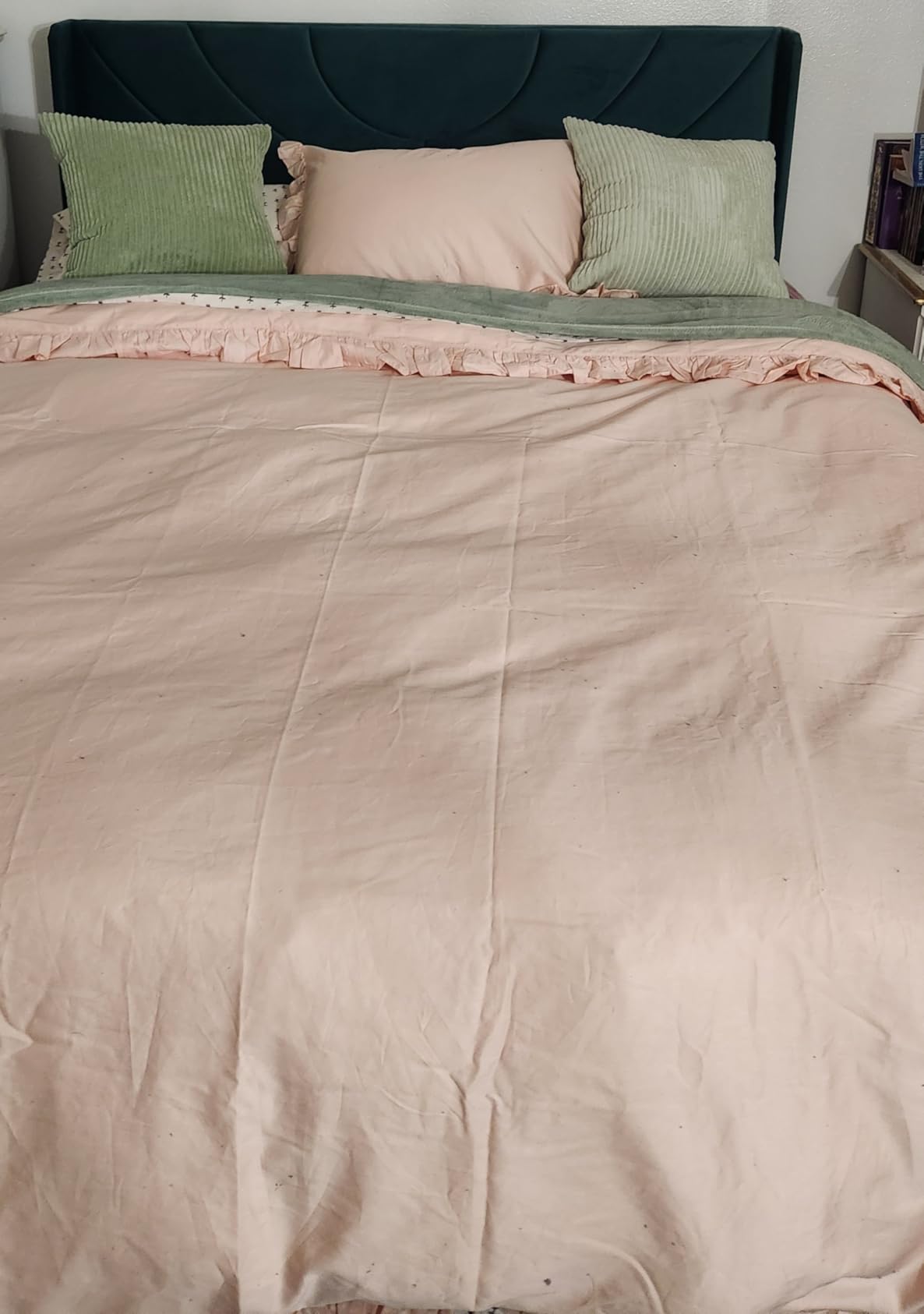 Cosybay Feather and Down Fiber Comforter Insert Queen, 100% Cotton Cover customer photo 1