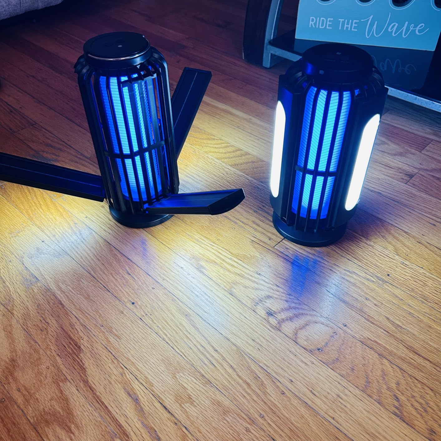 TYPEC 2 Pack Solar Bug Zapper, 3 Solar Charging Panels, 4200V Mosquito Zapper, Auto On/Off LED Light, IP67 Waterproof, USB-C & Solar Powered, Indoor Outdoor Insect Killer for Yard Patio Garden customer photo 2