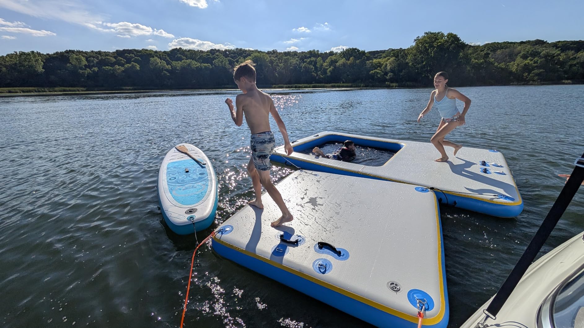 SPECRAFT 6/7/8/10/12 FT Inflatable Floating Dock, Non-Slip customer photo 1