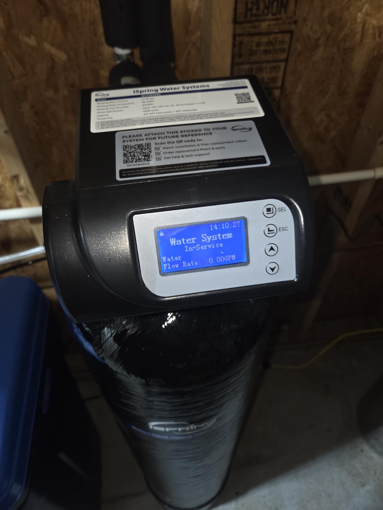 iSpring WCSTB45KG 45,000 Grains Whole House Water Softener with Brine Tank customer photo 2