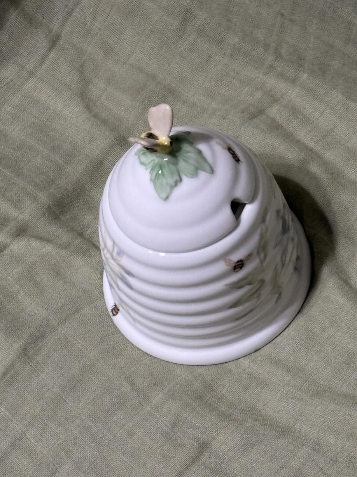 Butterfly Meadow Beehive Porcelain Honey Pot, 10oz customer photo 1