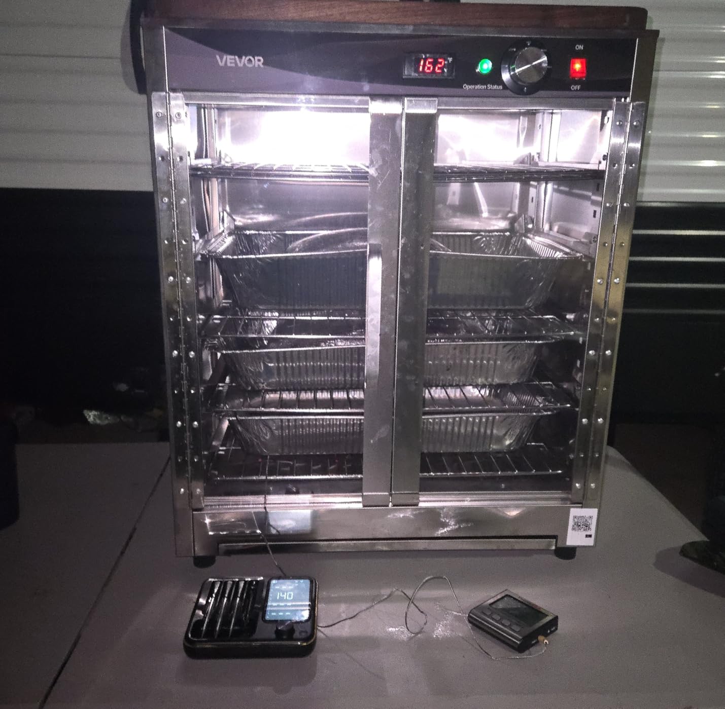 VEVOR Commercial Electric Food Warmer 5 Tier Transparent Double-Door customer photo 1