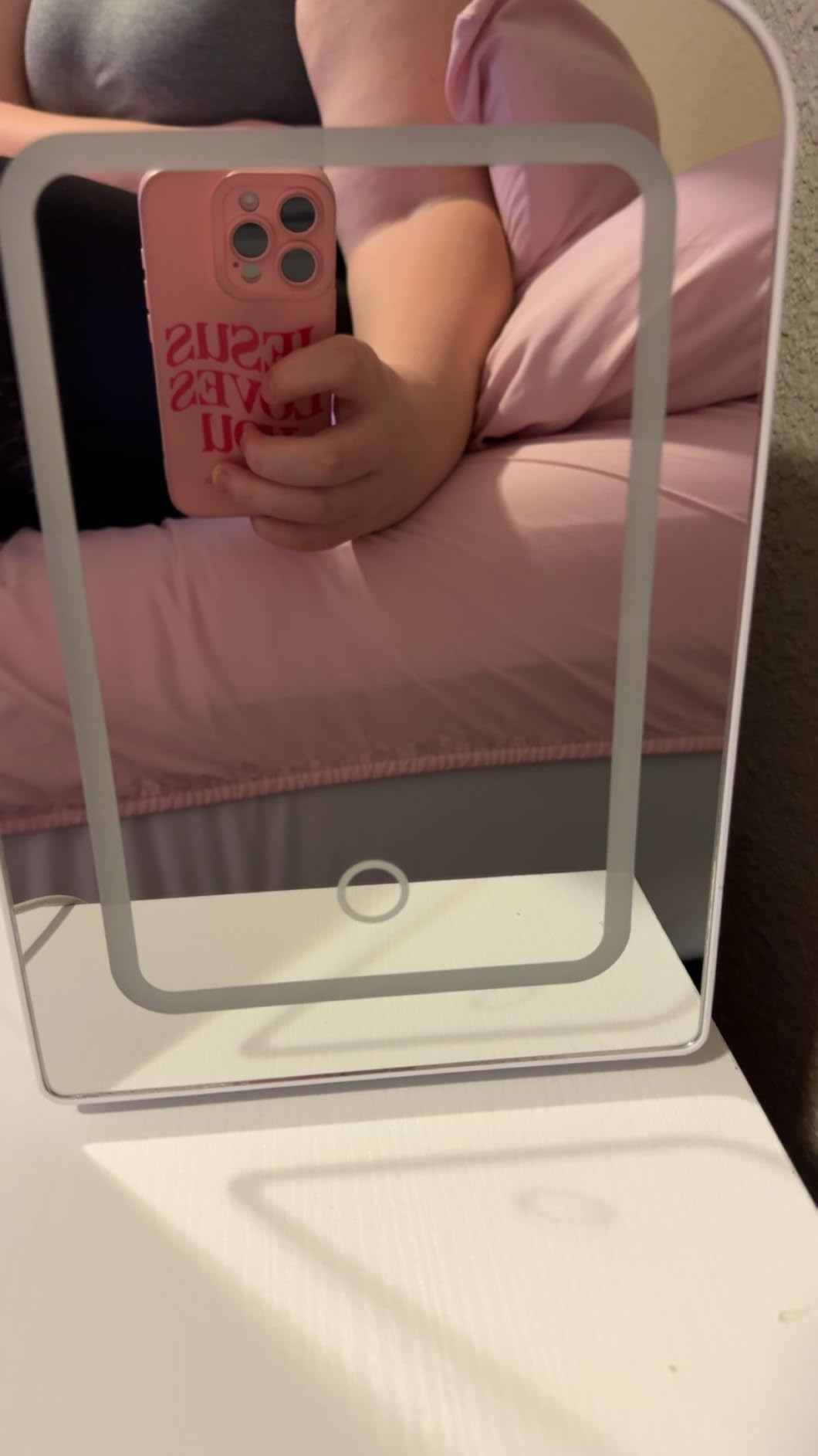 Xbeauty 4L Mini Skincare Fridge With Dimmable LED Mirror customer photo 1