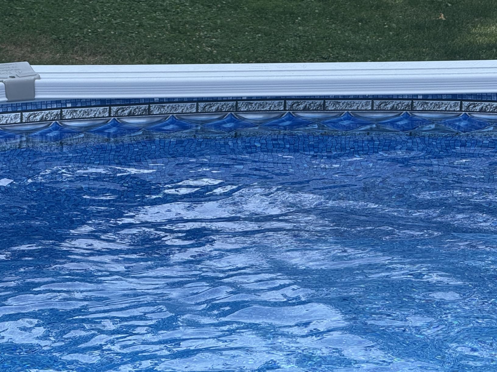 Swimline Unibead Pool Liner for Above Ground Pools, Crystal Tile, 21 (Round), 52 Inch Wall, 25 Gauge customer photo 1