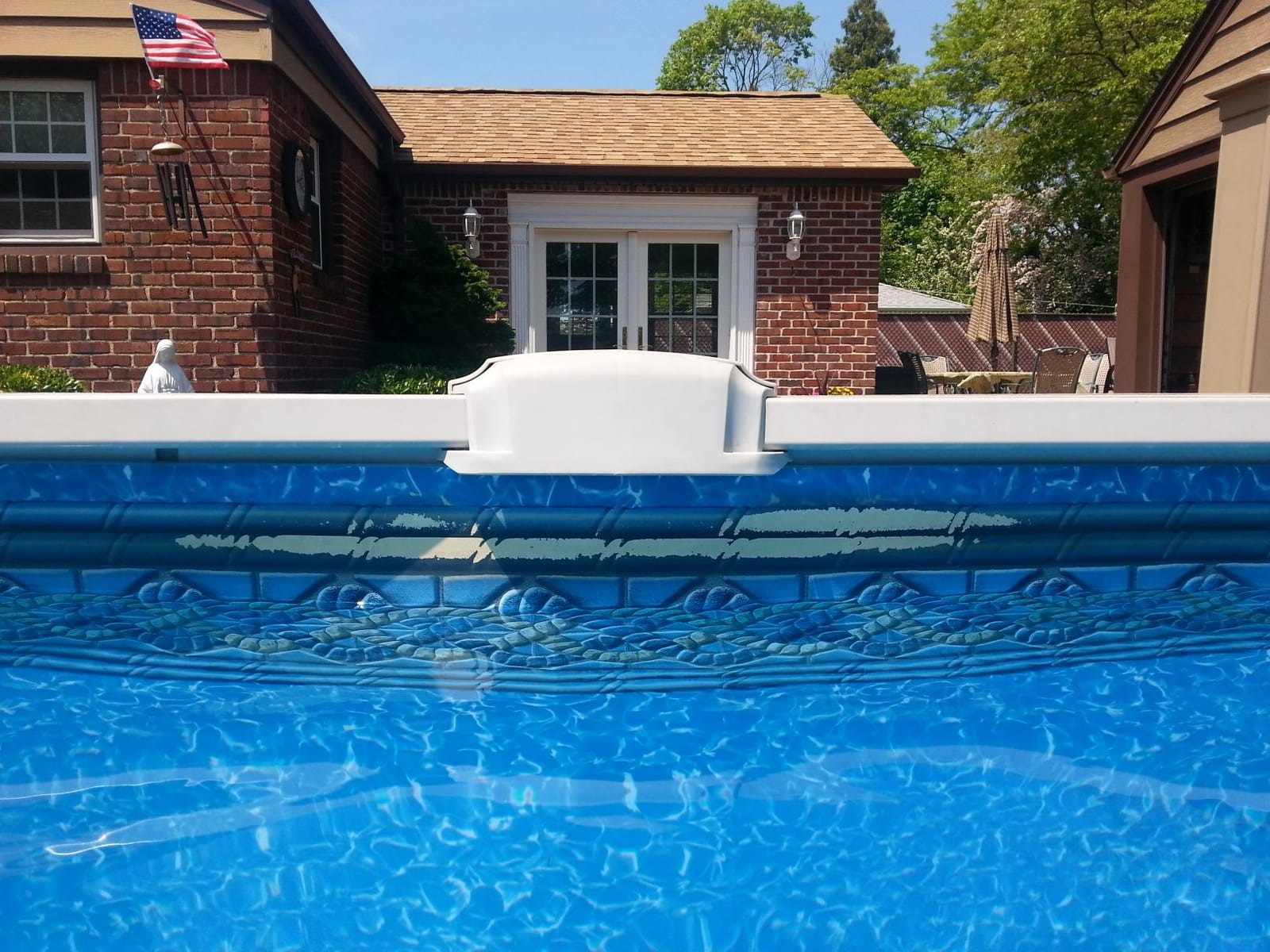 Swimline Unibead Pool Liner for Above Ground Pools, Crystal Tile, 21 (Round), 52 Inch Wall, 25 Gauge customer photo 2