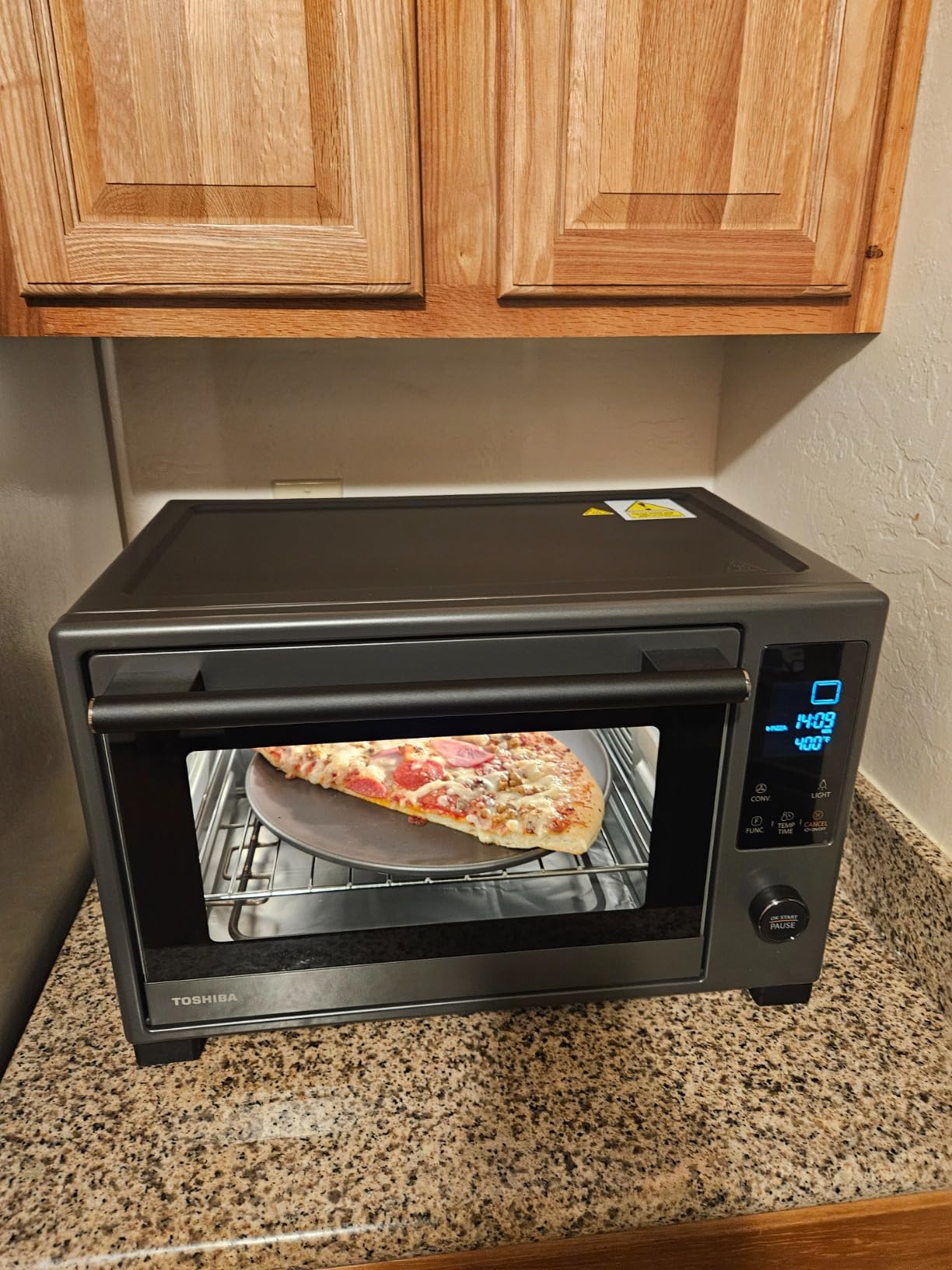 TOSHIBA ChefFry Air Fryer Toaster Oven Combo, 26.4-Quart, Stainless Steel customer photo 2