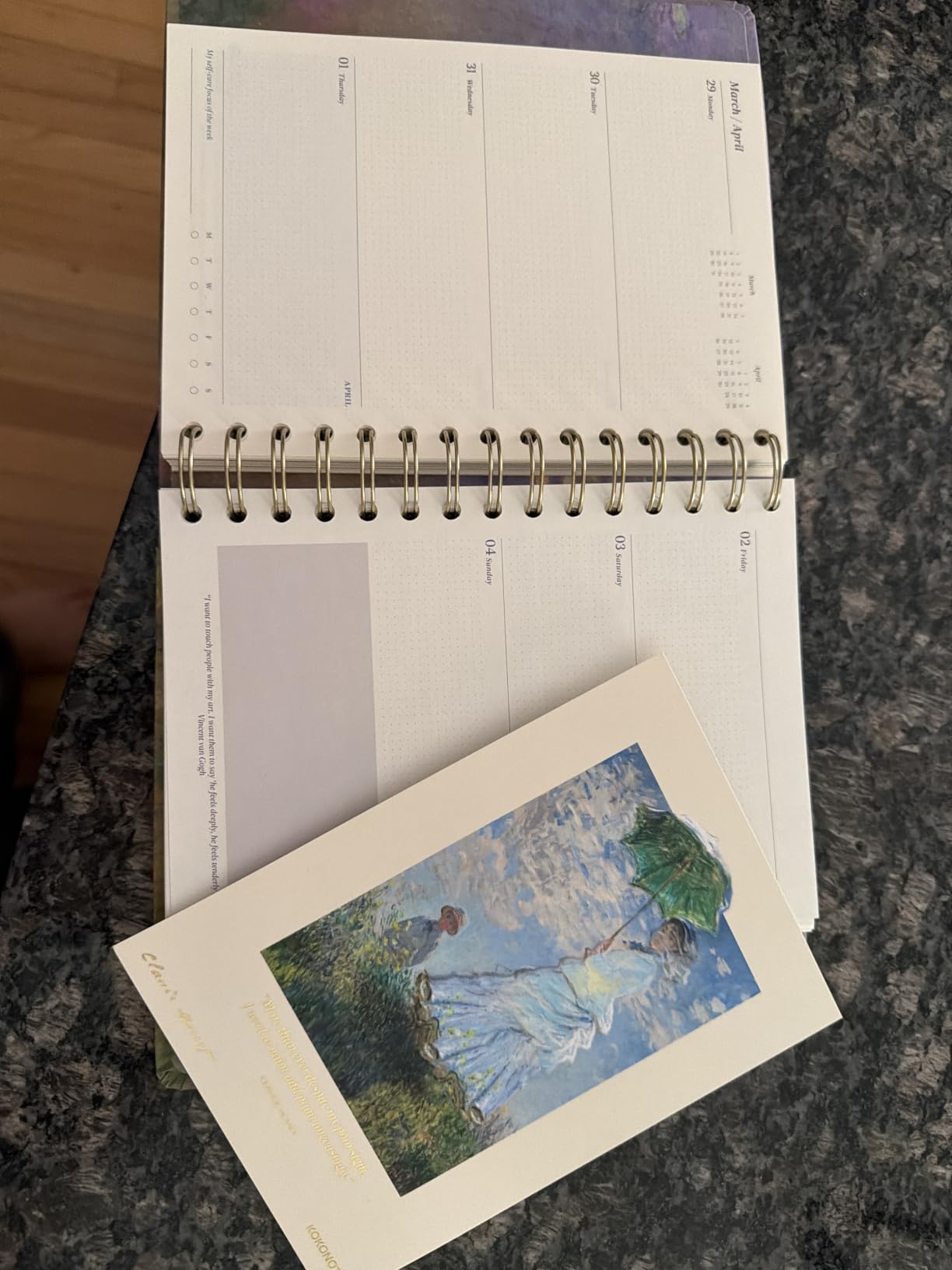 Kokonote Versailles Planner 2026-2027 6.4x7.9in (Aug 26/ Dec 27) | 17-month Hardcover agenda, 120gsm paper, monthly academic planner, planner for women customer photo 2