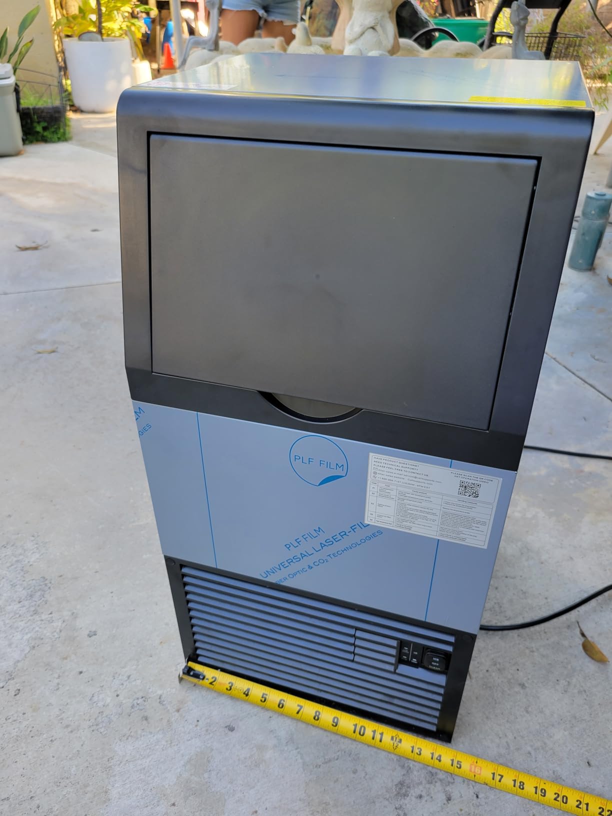 Mojgar Commercial Ice Maker Machine, 100lbs/24H with 18-33lbs Ice Storage customer photo 2
