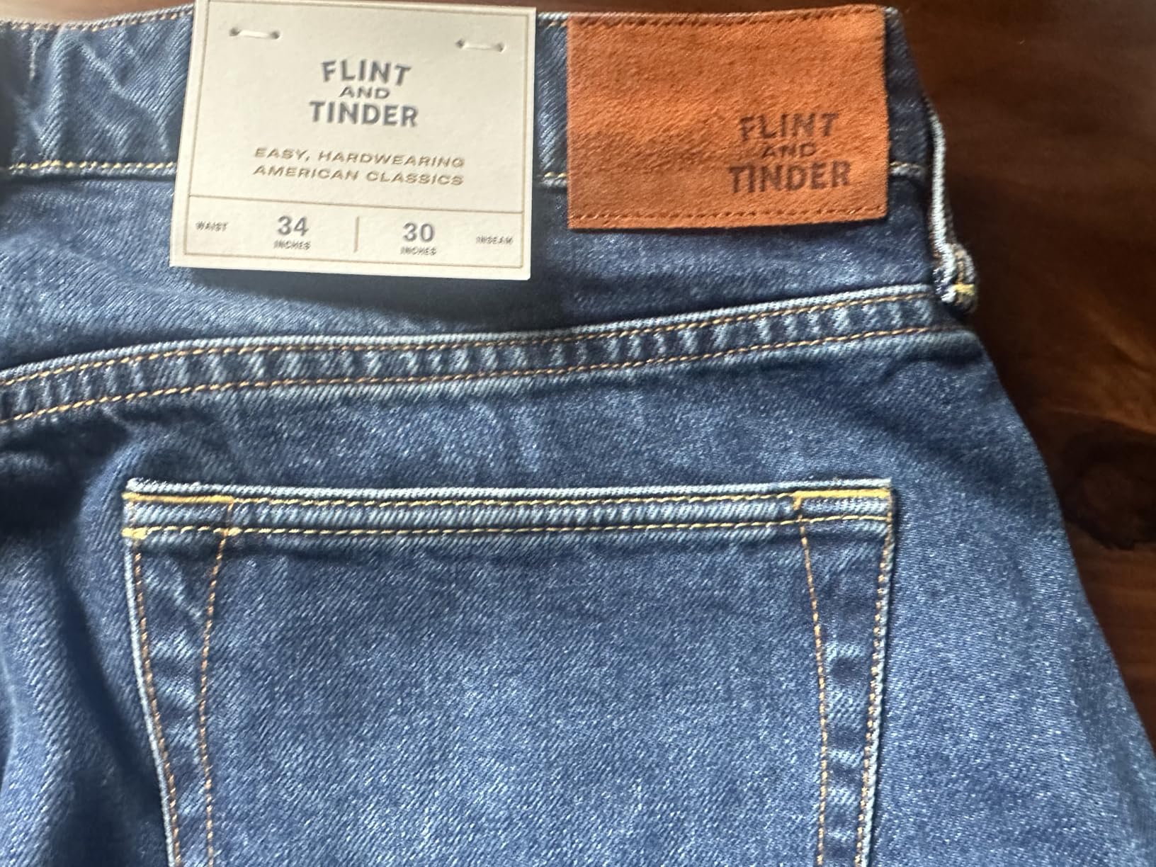 Huckberry Flint and Tinder 100% Cotton Selvedge Denim, Mens Jeans customer photo 2