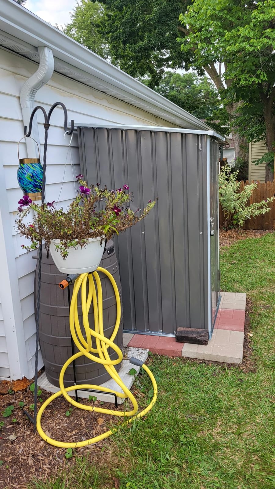 Patiowell 12x20 FT Outdoor Storage Shed, Large Metal Garden Shed, Black customer photo 1