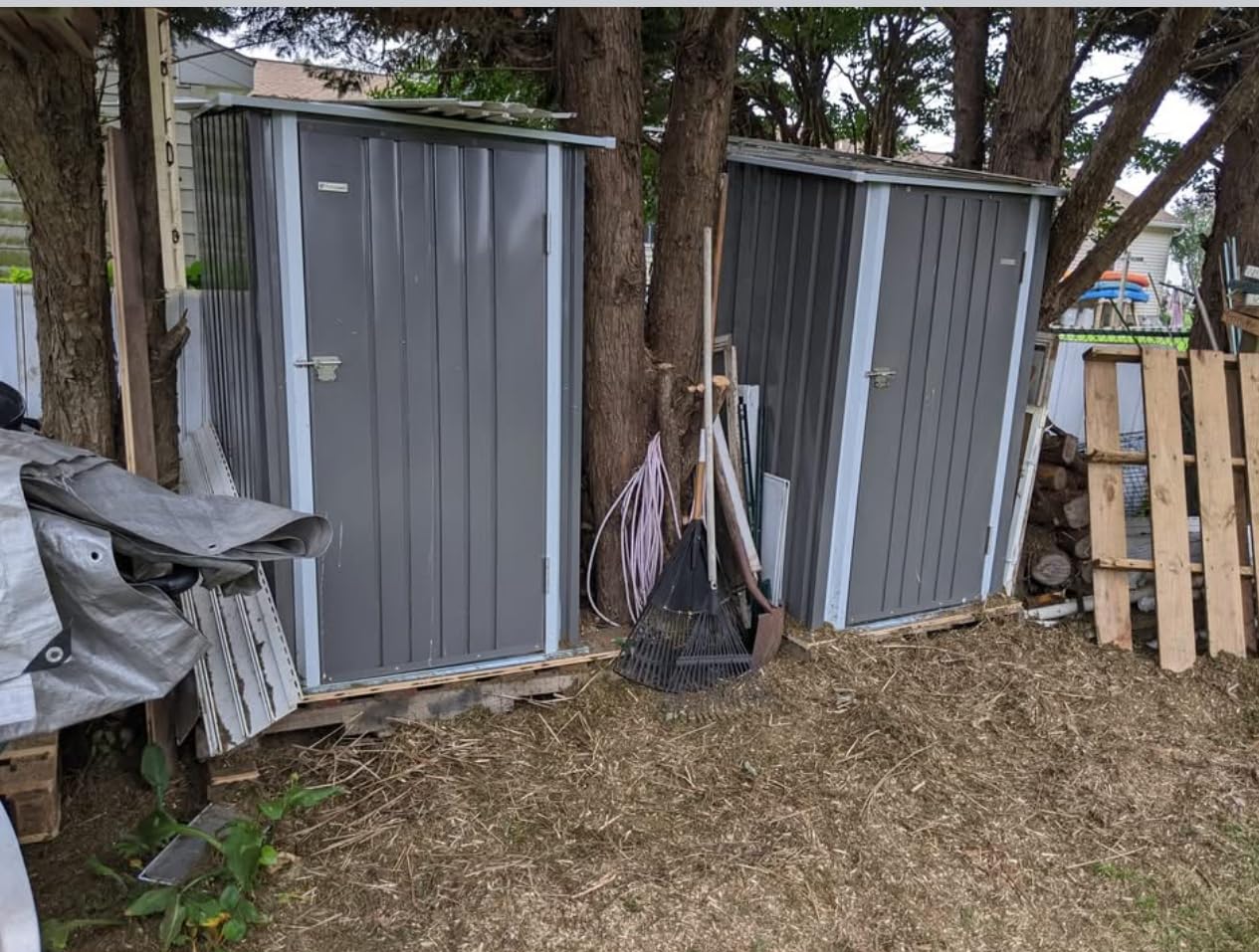 Patiowell 12x20 FT Outdoor Storage Shed, Large Metal Garden Shed, Black customer photo 2