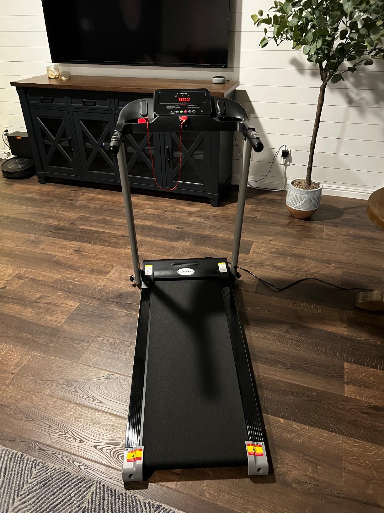 Cursor Treadmills for Home with 20%/25% Incline, 400lb Capacity & 8.7MPH Folding Treadmill 3.5HP/4.0HP Brushless, Widen Running Area & Shock Absorption for Running/Walking customer photo 1