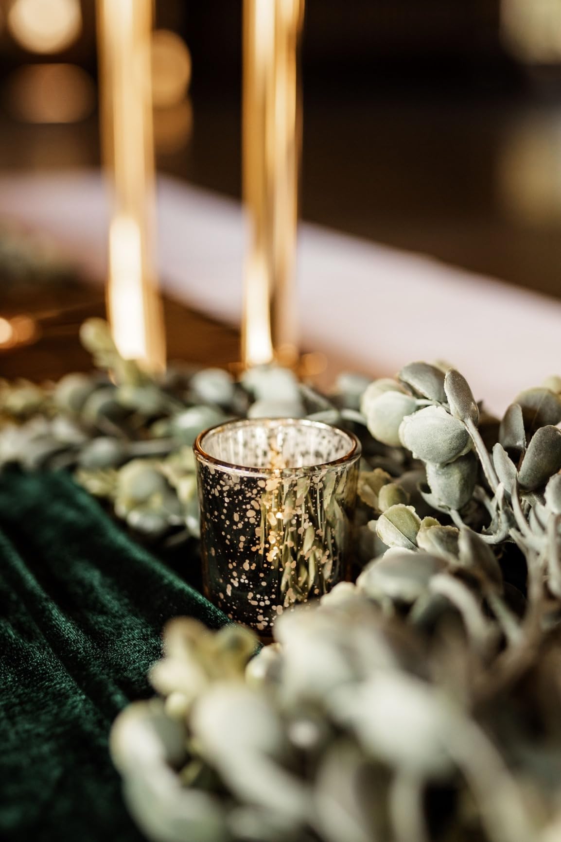 LETINE 6pcs Gold Votive Candle Holders – Tea Light Candles Holder & Standard Votive Size for Regular Votive Candles – Candle Holder for Home Decor, Garden Party Decorations, Engagement Table Decor customer photo 2