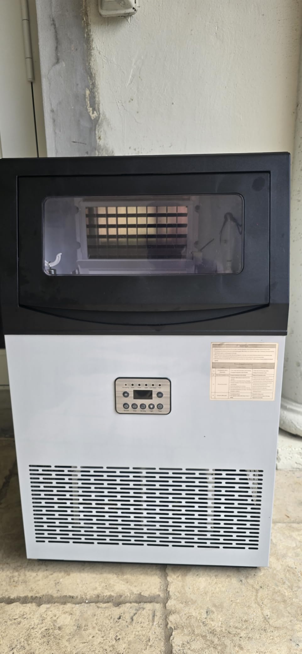 Manastin Commercial Ice Maker, 200LBS/24H, 33LBS Storage, with Water Filter customer photo 2