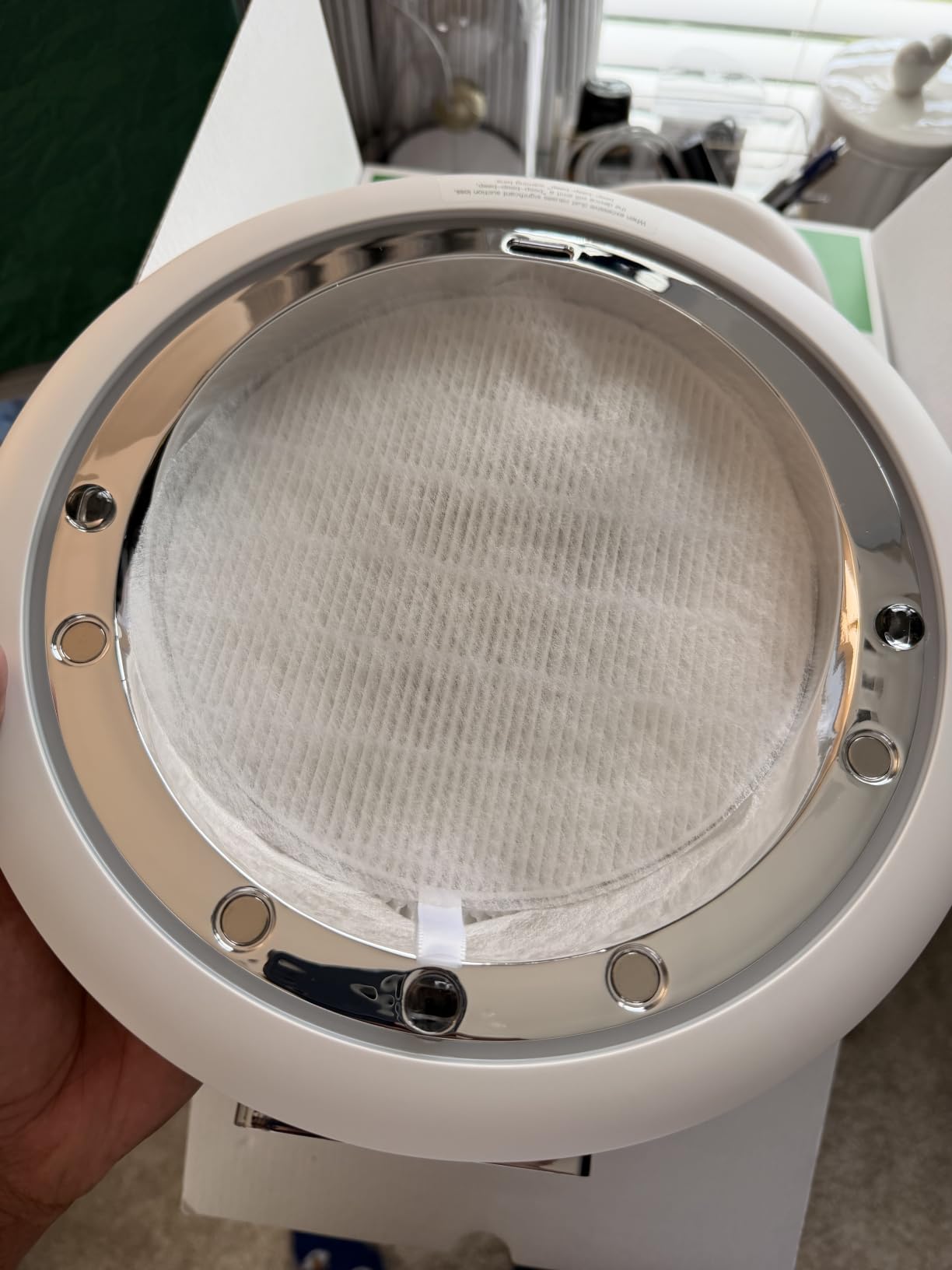 Professional ONAIL Nail Dust Collector - Nail Dust Collector Vacuum for Acrylic Gel Nails, Powerful Nail Vacuum with Reusable Filter and 30 x Disposable Filters, Low Noise Manicure Dust Extractor customer photo 1