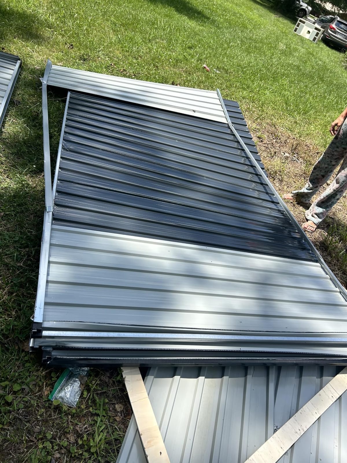AirWire 12x20 FT Metal Storage Shed, Black customer photo 1