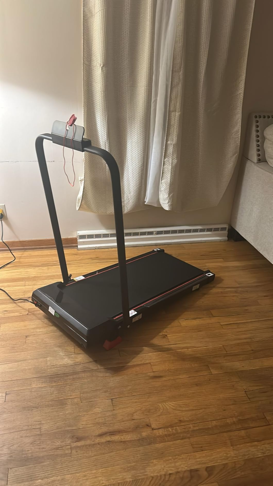 16% Incline Walking Pad Treadmill, 3-in-1 Under Desk Treadmill with Handles customer photo 1