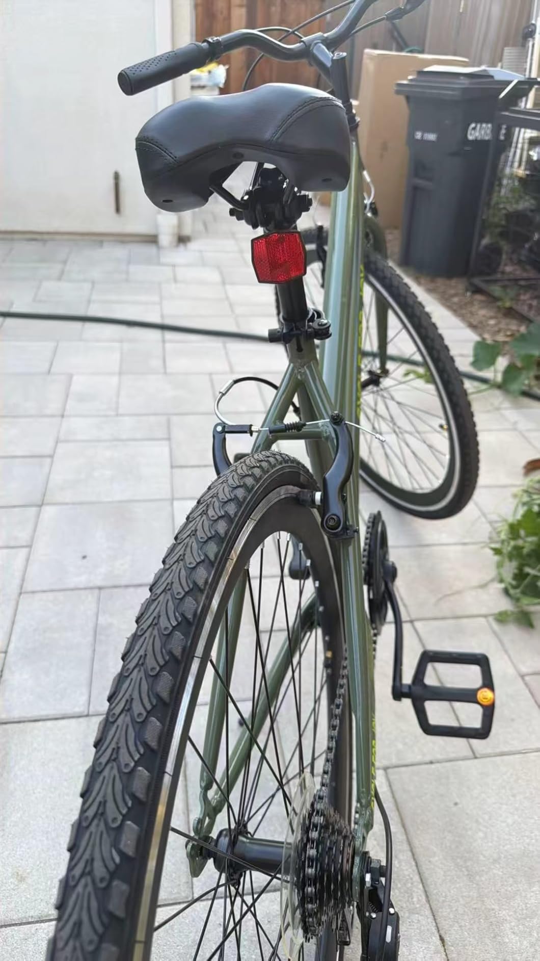 Mens Hybrid Bike, 700C Adult Bicycle for Commuting customer photo 2