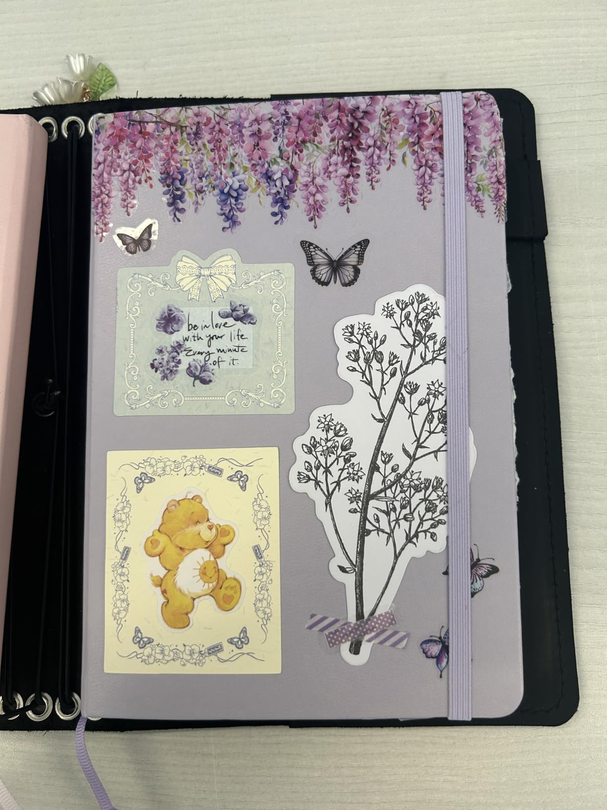 PAPERAGE Bullet Journal Kit, Dotted Journaling Set & Stationary Kit, Hardcover Dotted Journal Notebook (Lavender), 12 fineliner Pens, 8 Sticker & 3 Stencil Sheets, 6 Washi Tapes customer photo 1