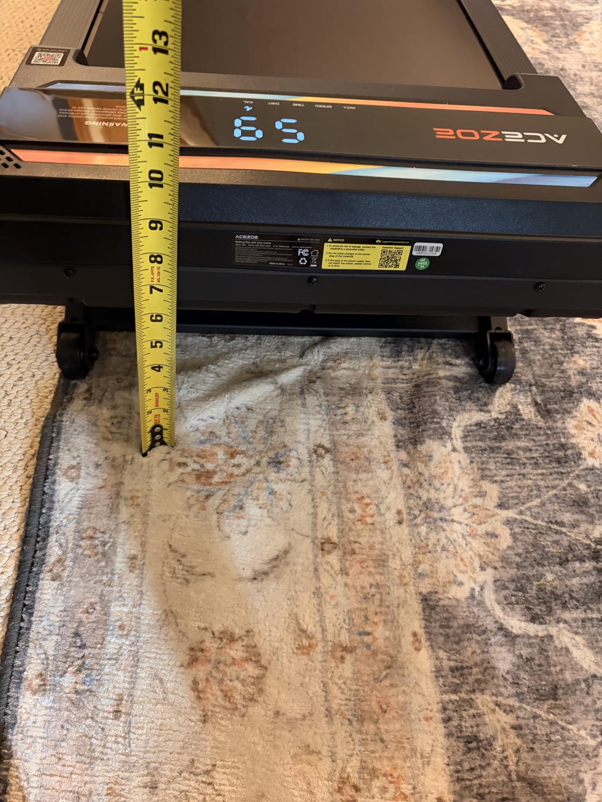 Walking Pad Treadmill with 15% Auto Incline, Under Desk Treadmill for Home Small Space, 3.0HP Quiet Brushless with 300lbs Weight Capacity, LED Dispaly, Bluetooth Speaker, APP customer photo 1