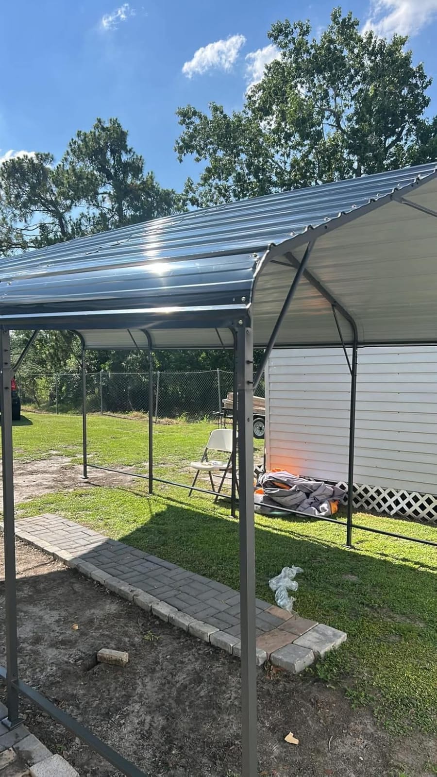 AirWire 20x30 FT Metal Carport Canopy with Reinforced Base customer photo 1