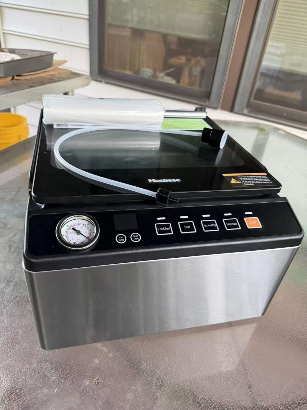Mesliese 100kPa Chamber Vacuum Sealer for Dry Wet Soupy Foods & Sous Vide, 6L Food Sealer with 11.3