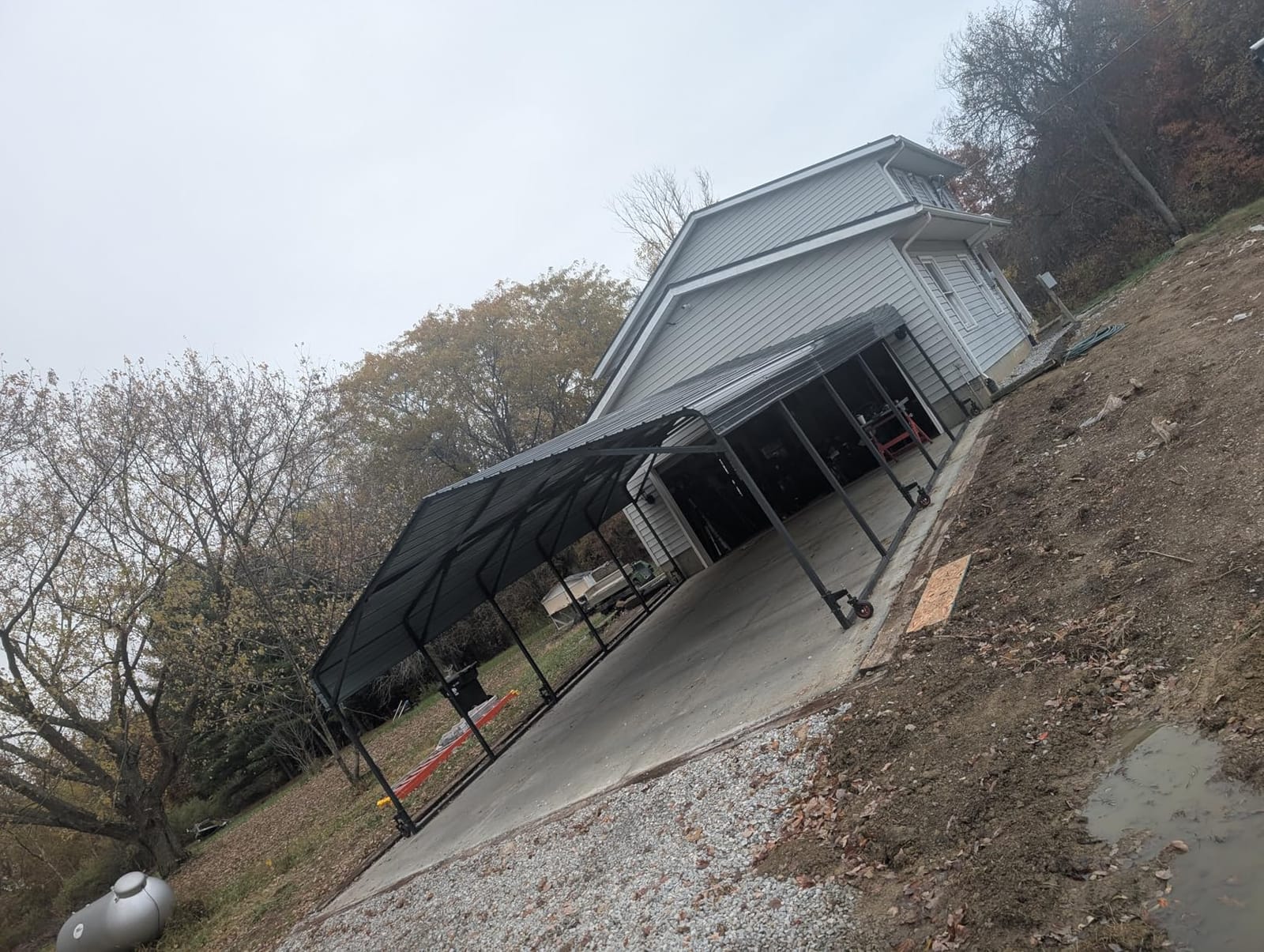 Military-Grade Metal Carport 12x20 FT, Heavy- Duty Galvanized Steel Roof customer photo 1