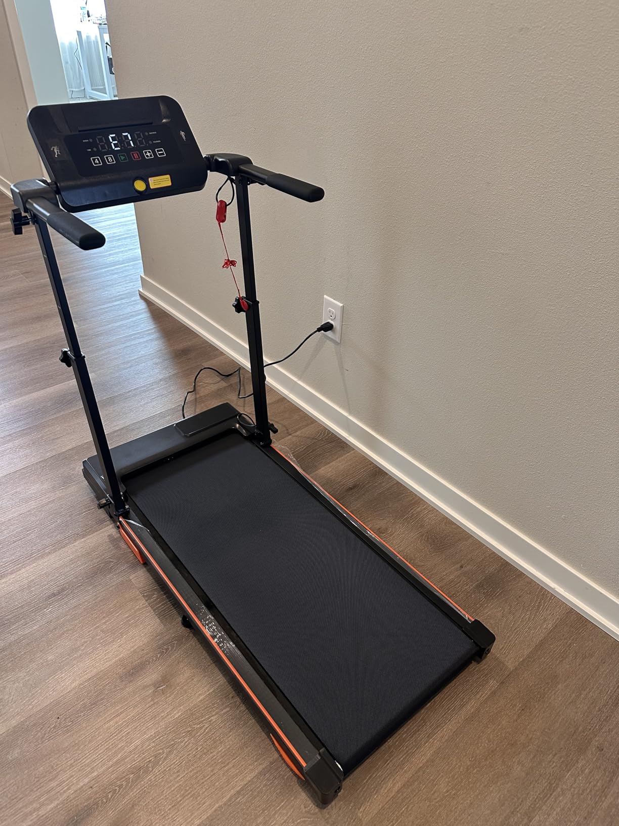 Walking Pad Treadmill with Handle Bar & Incline, Desk Workstation 8MPH | Adjustable Height, Portable Quiet for Home Office, 3 in 1, Compact Treadmill for Small Space customer photo 2
