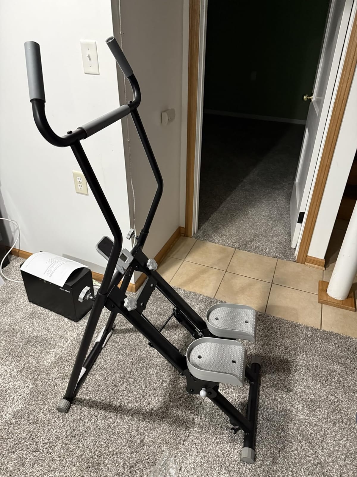 YYJO Foldable Stair Stepper 3 Adjustable Resistance Stair Climber with Handle Bar Cardio Exercise Machine for Home customer photo 2