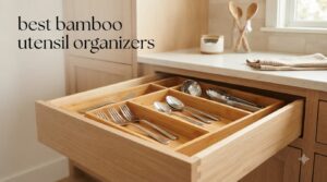 best bamboo utensil organizers