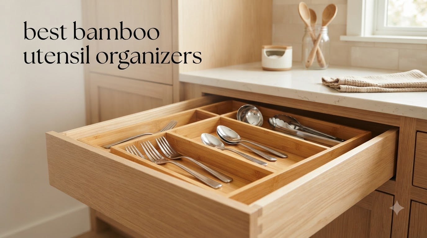 best bamboo utensil organizers