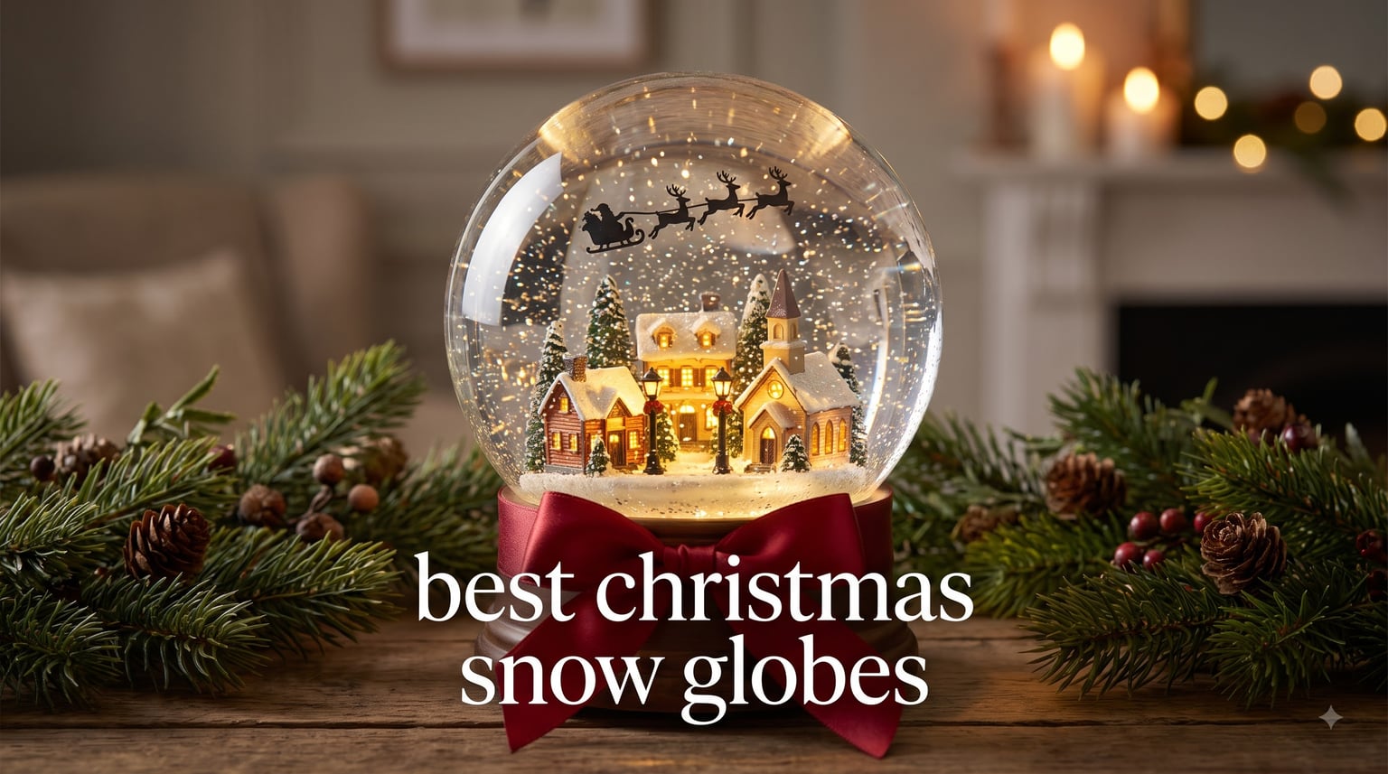 best christmas snow globes