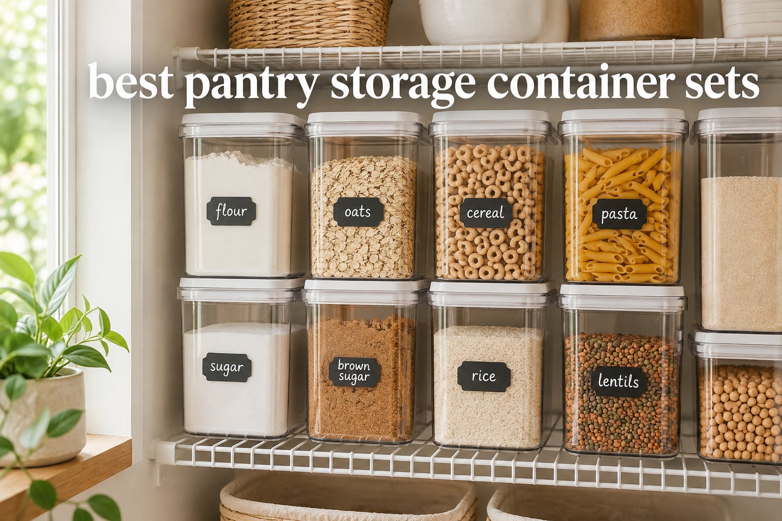 best pantry storage container sets