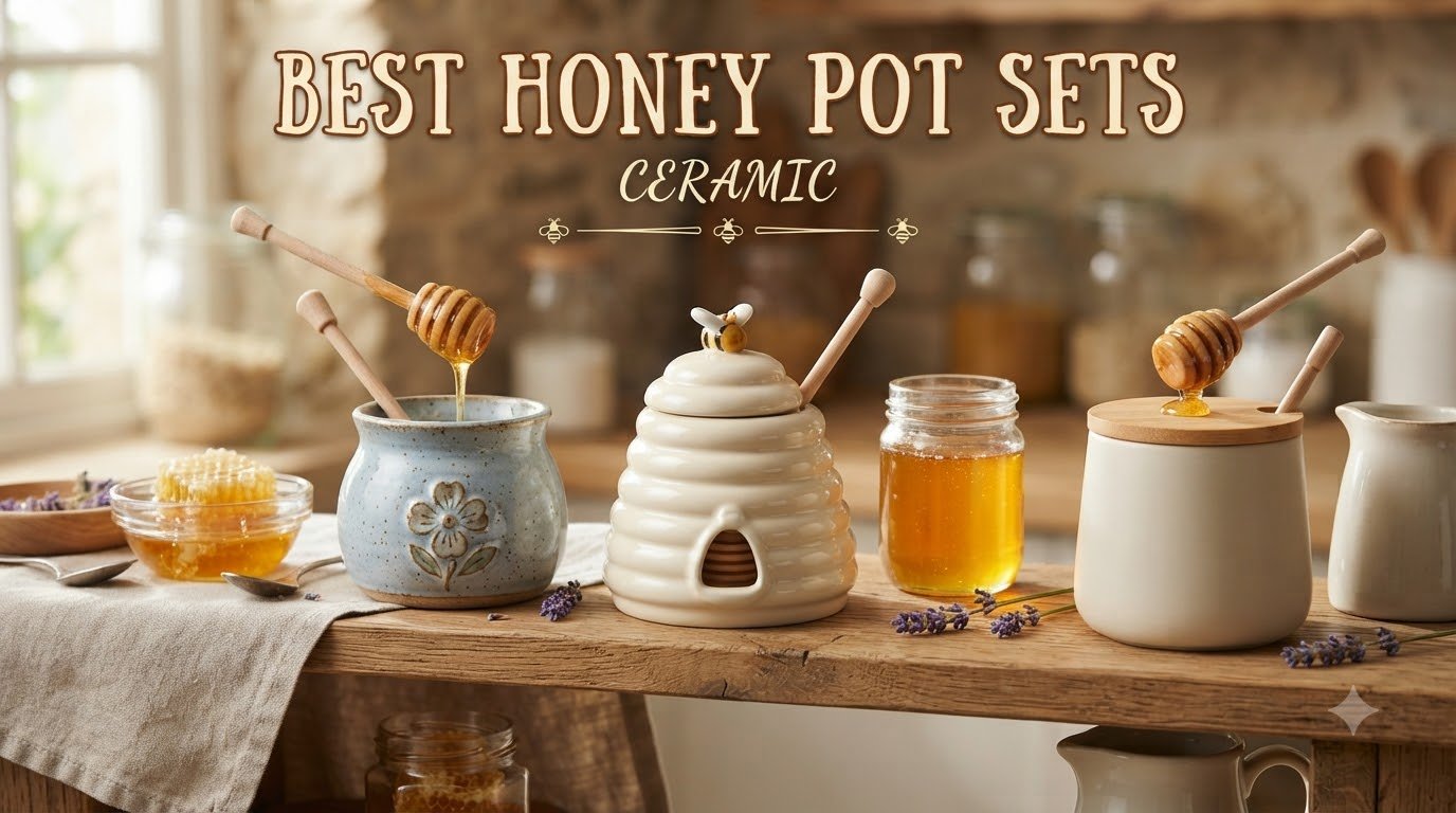 best honey pot sets ceramic