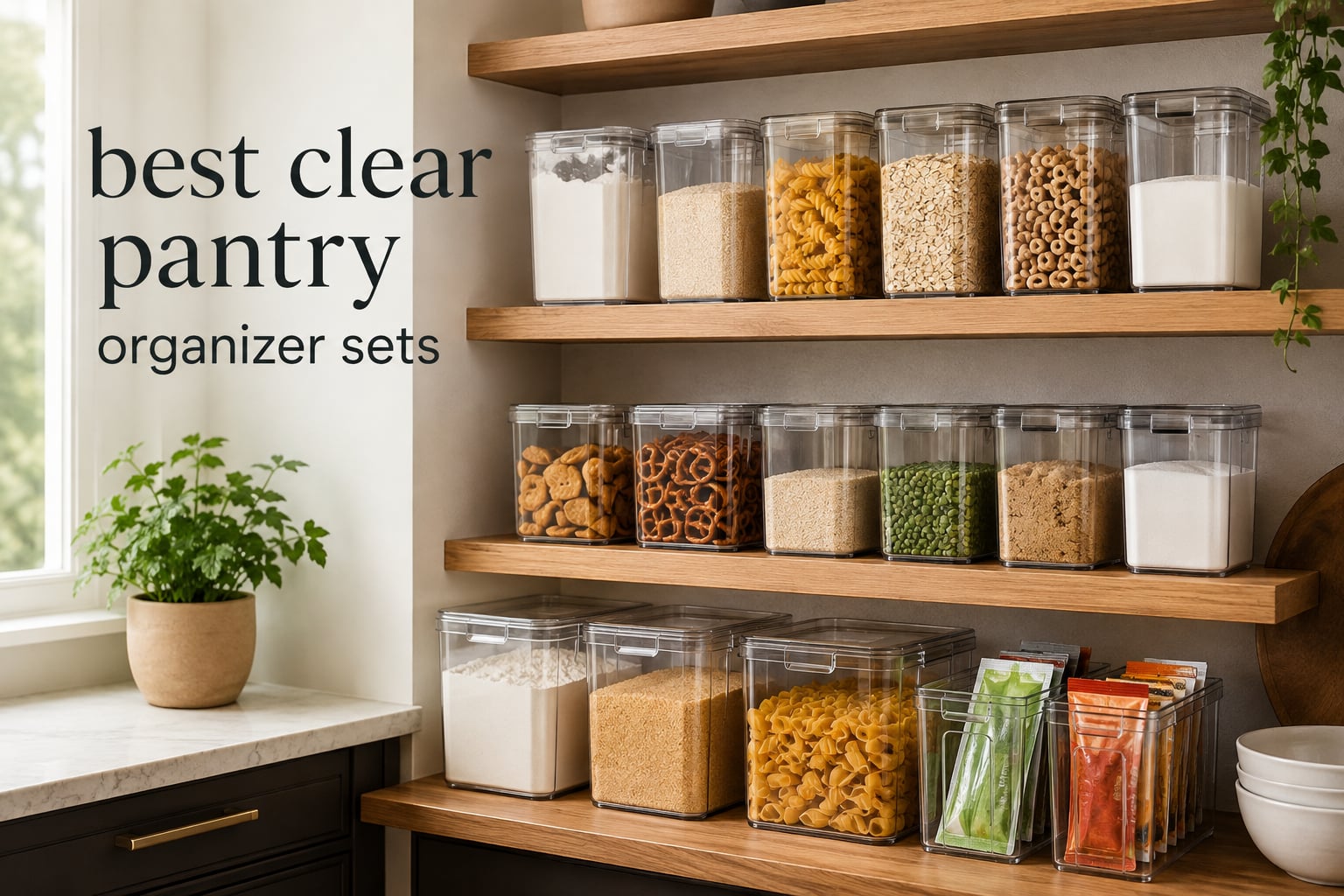 best clear pantry organizer sets