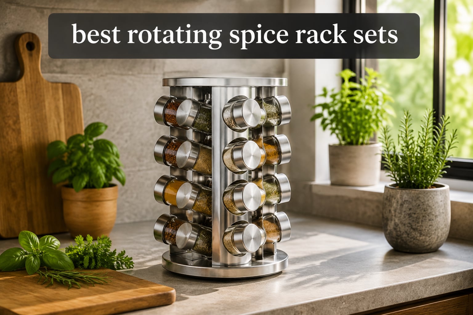 best rotating spice rack sets