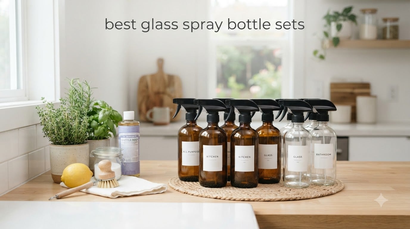 best glass spray bottle sets